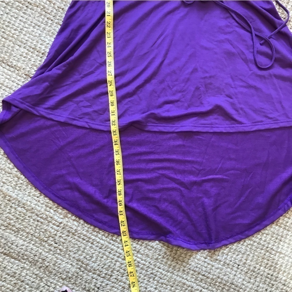 SERINITA plum coloured purple cloak cape style dress with corset closures. XXL - Picture 8 of 12